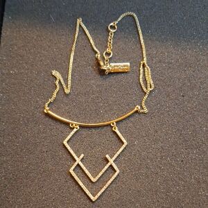 Jessica Simpson Gold Geometric Pendant Necklace